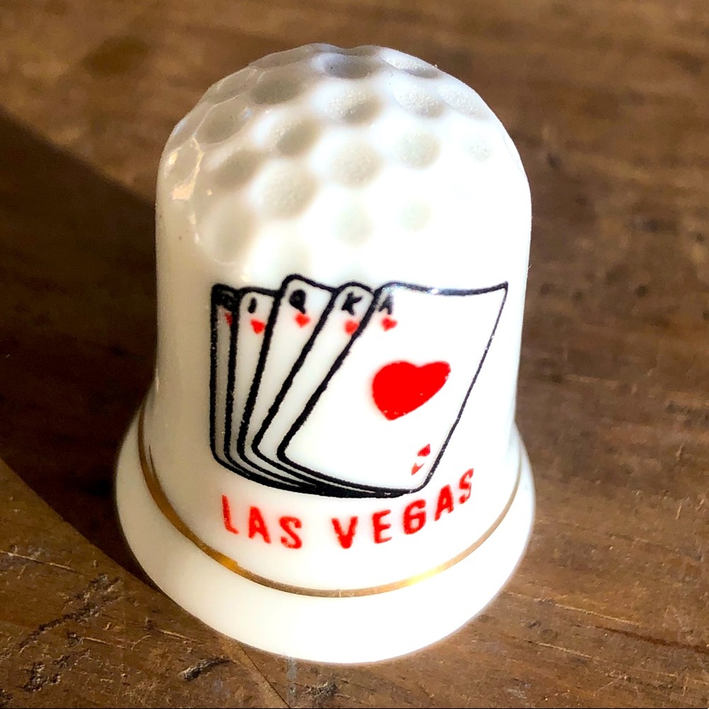 Vintage Porcelain Sewing Thimble Las Vegas